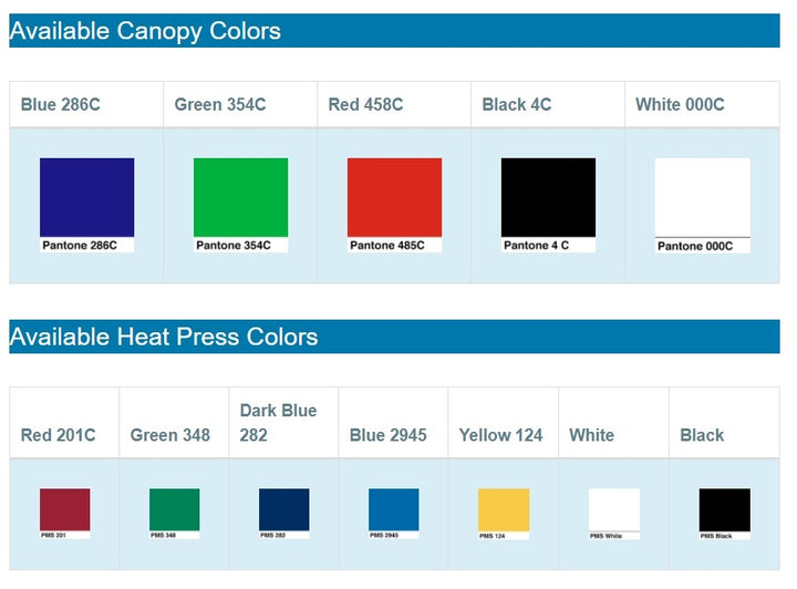 Casita 10 ft. Stock Black Canopy 1 Color Logo Package (Hardware &amp; Graphic)