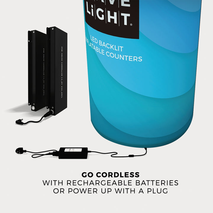 WaveLight Inflatable Backlit Counter - Circular