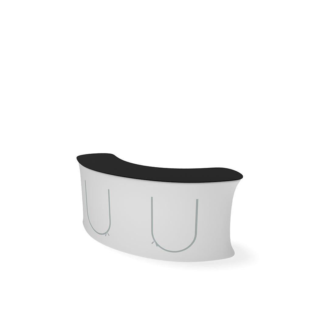 Info Desk 7.5Ft Curved Concave