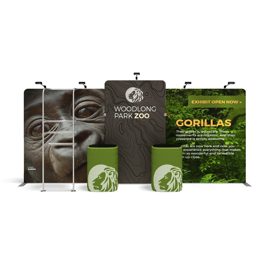 WaveLine Media Display 20Ft WLMNKN Kit 03 Tension Fabric Display