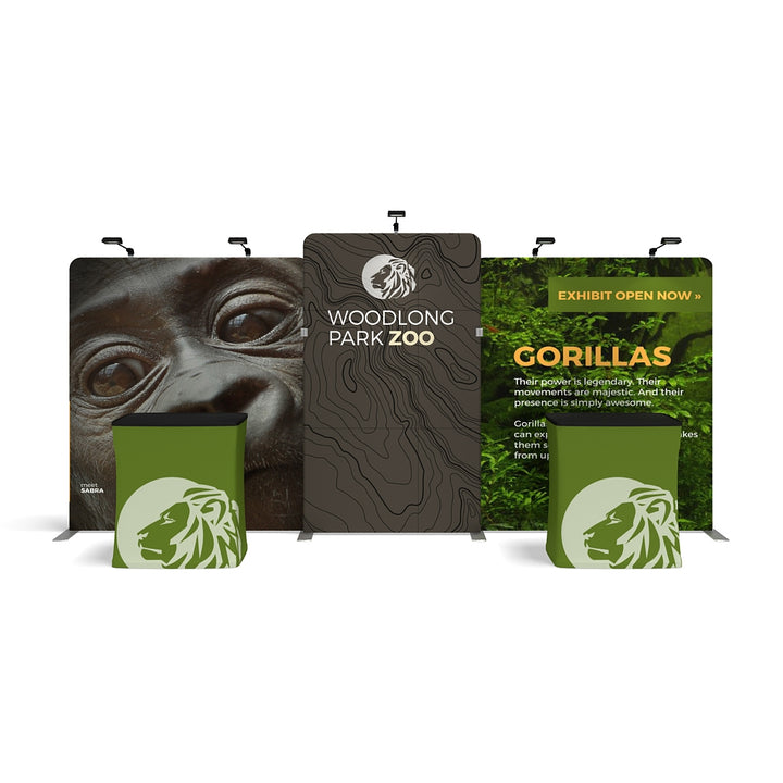 WaveLine Media Display 20Ft WLMNKN Kit 02 Tension Fabric Display