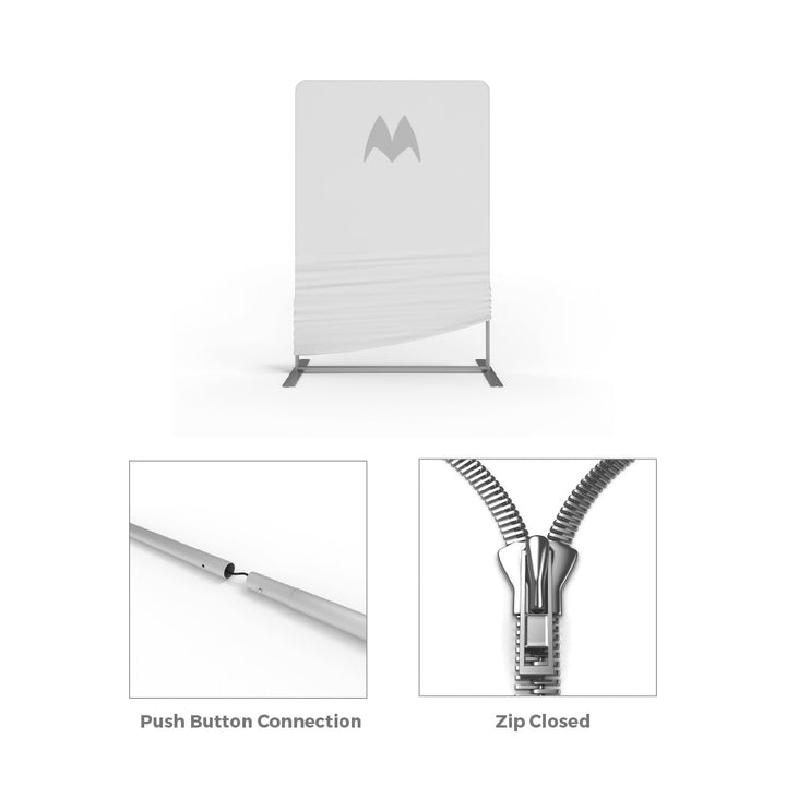 WaveLine Media Display 20Ft WLMNKN Kit 02 Tension Fabric Display