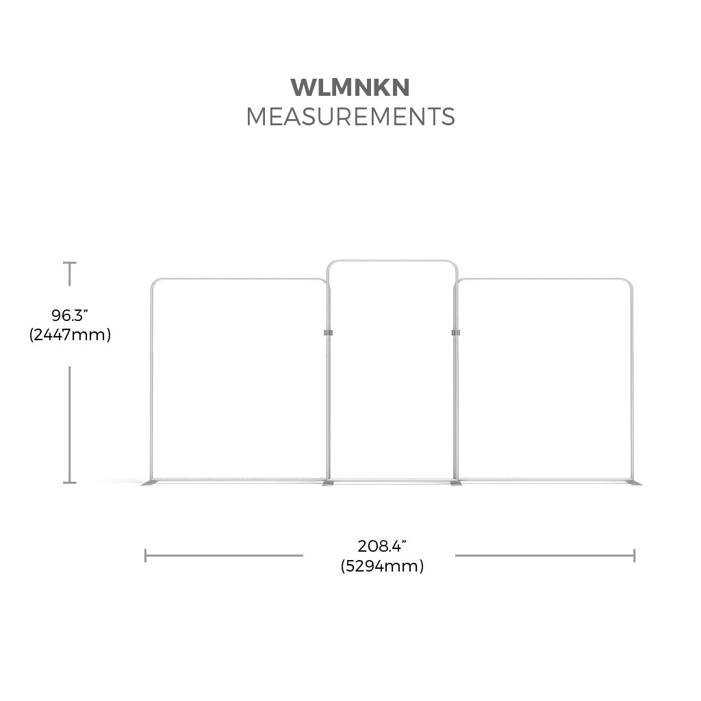 WaveLine Media Display 20Ft WLMNKN Kit 02 Tension Fabric Display