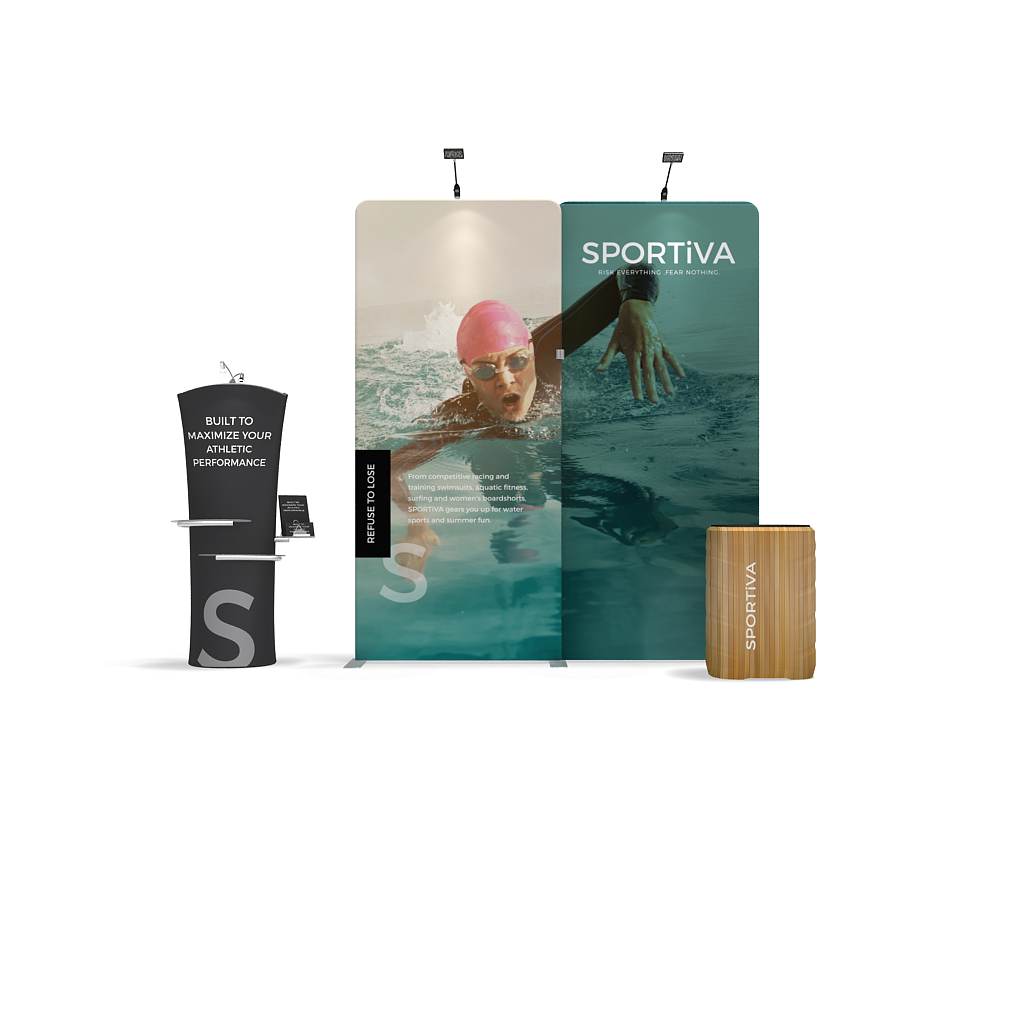 WaveLine Media Display 10Ft WLMII Kit 04 Tension Fabric Display