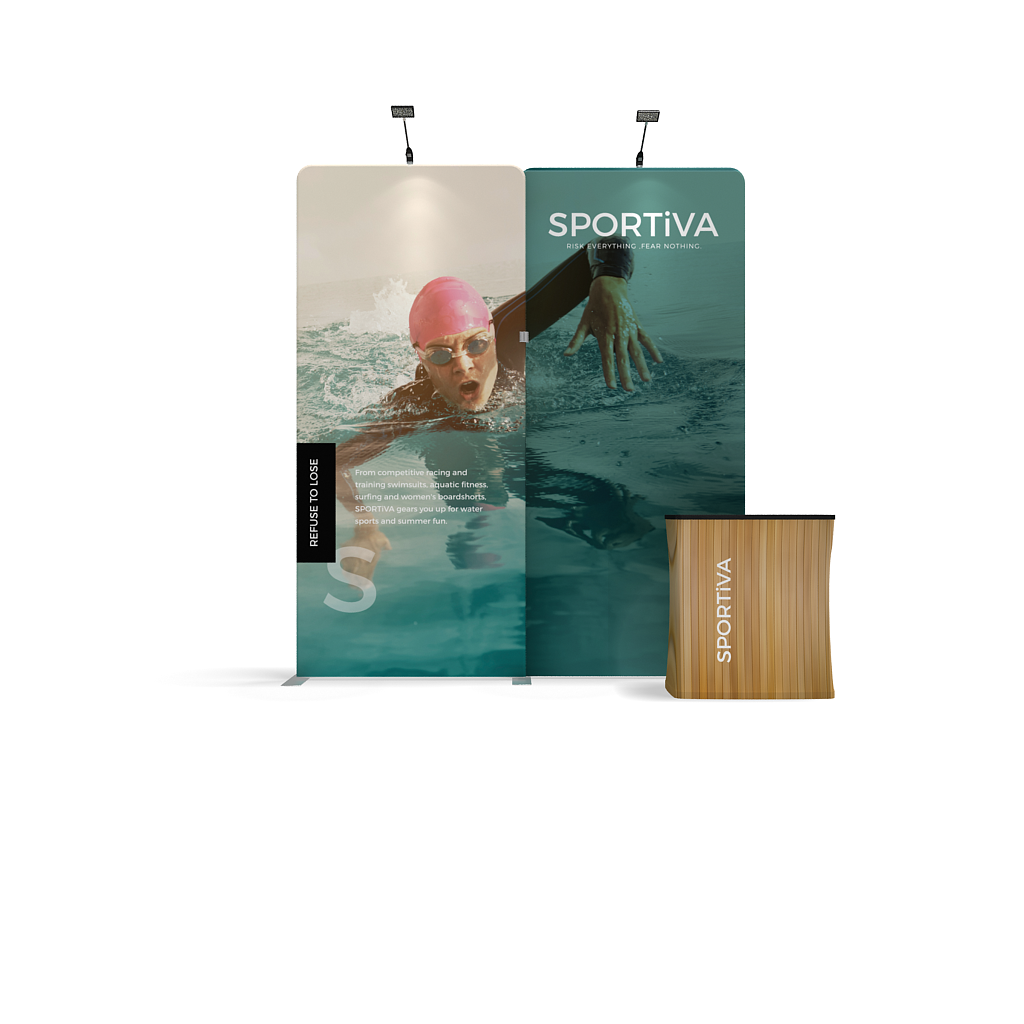 WaveLine Media Display 10Ft WLMII Kit 02 Tension Fabric Display