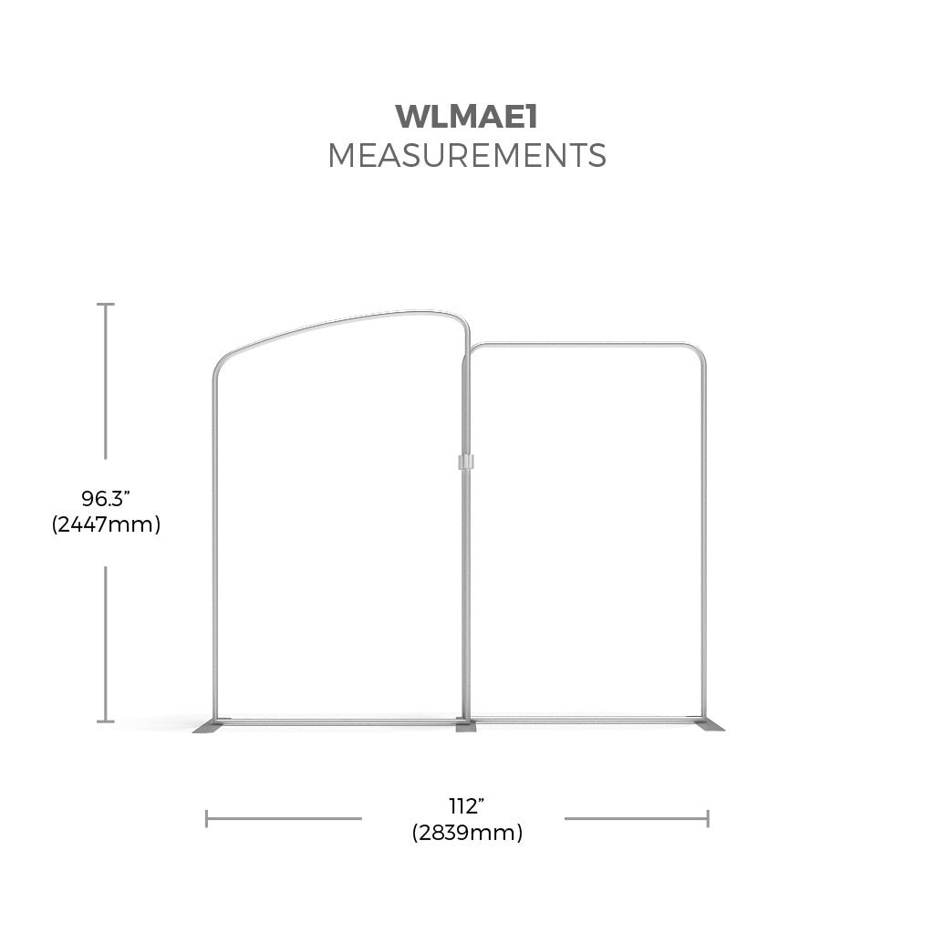 WaveLine Media 10Ft Display Kit WLMAE1 Kit 05 Tension Fabric Display