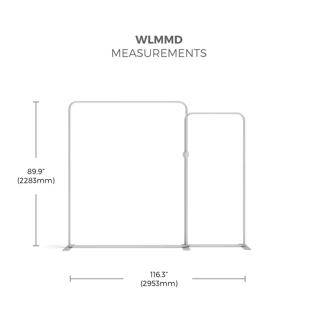 WaveLine Media 10Ft Display Kit WLMMD Kit 03 Tension Fabric Display