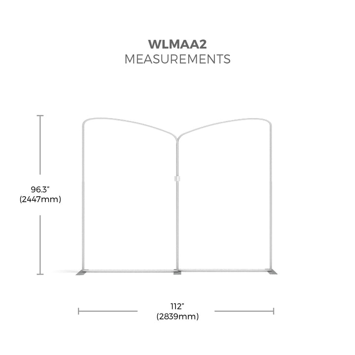 WaveLine Media 10Ft Display Kit WLMAA2 Kit 02 Tension Fabric Display