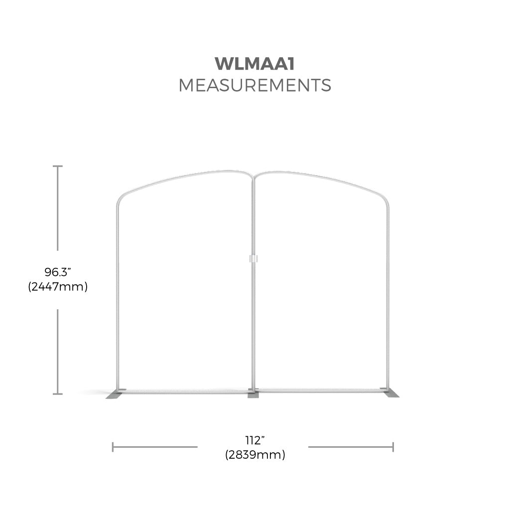WaveLine Media 10Ft Display Kit WLMAA1 Kit 04 Tension Fabric Display