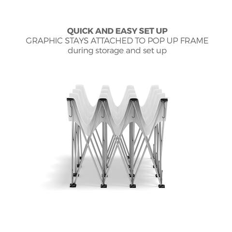 OneFabric 8ft Straight Tabletop Display