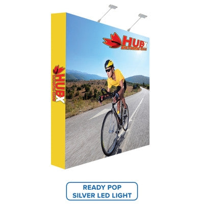 8ft. RPL Fabric Pop Up Display - 89"H Straight Graphic Package (With Endcaps)