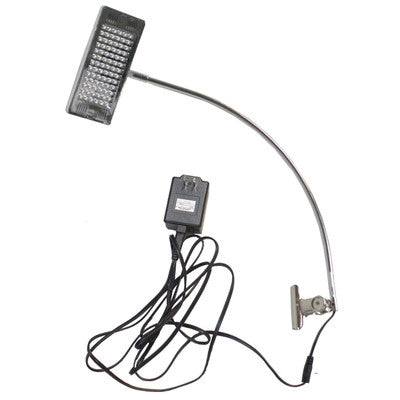 Banner Stands - Silver Clamp Light LED