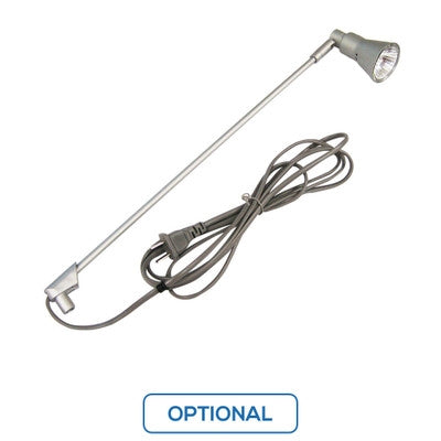 SilverStep Tabletop 24" - Clamp Bar - Silver - 45"H Super Flat Graphic Package