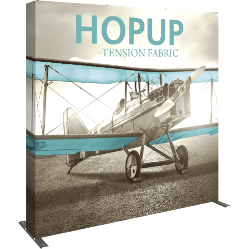 Hop Up 8Ft Straight Full Height Tension Fabric Display