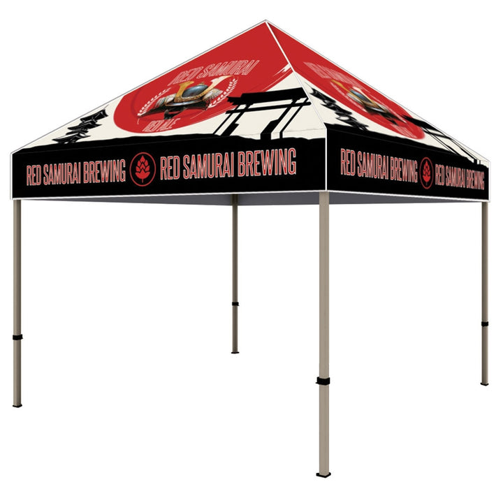 ONE CHOICEÂ® 10 ft. Steel Canopy Tent (Graphic Package w/ White Trim)