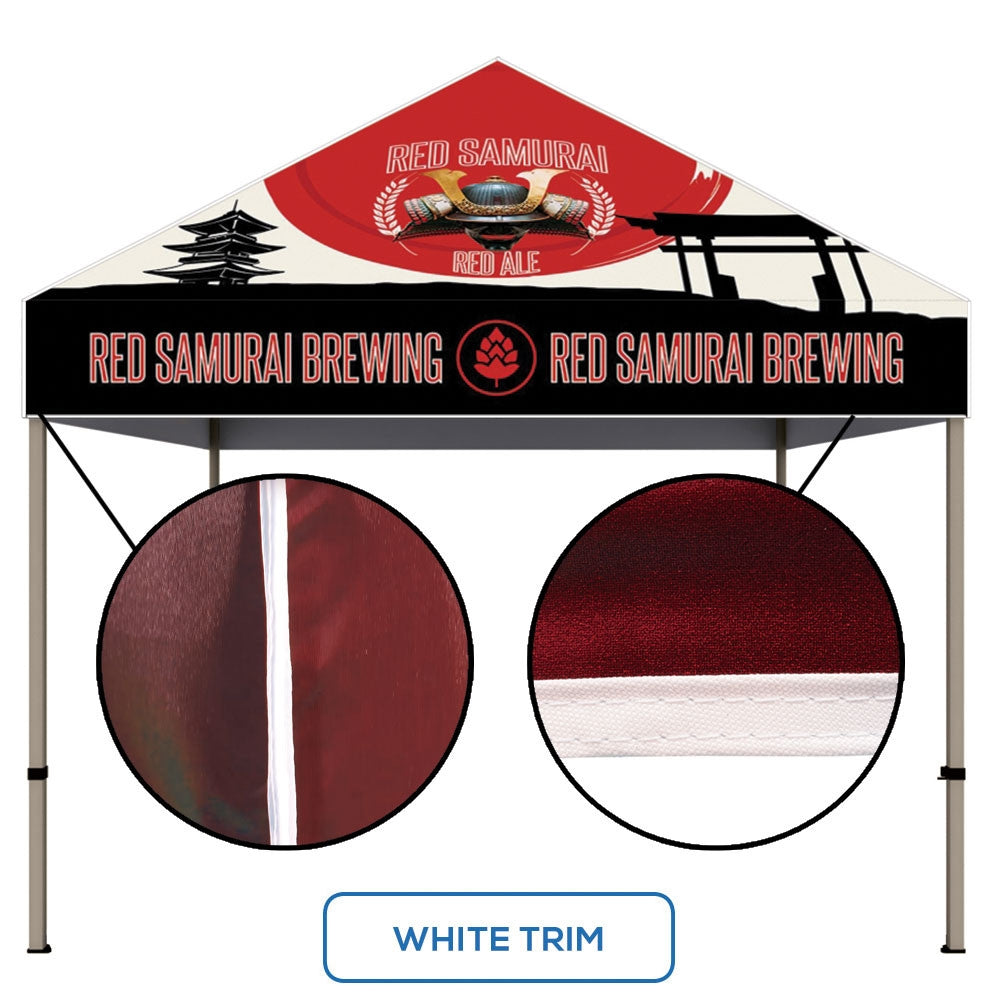 ONE CHOICEÂ® 10 ft. Steel Canopy Tent (Graphic Package w/ White Trim)