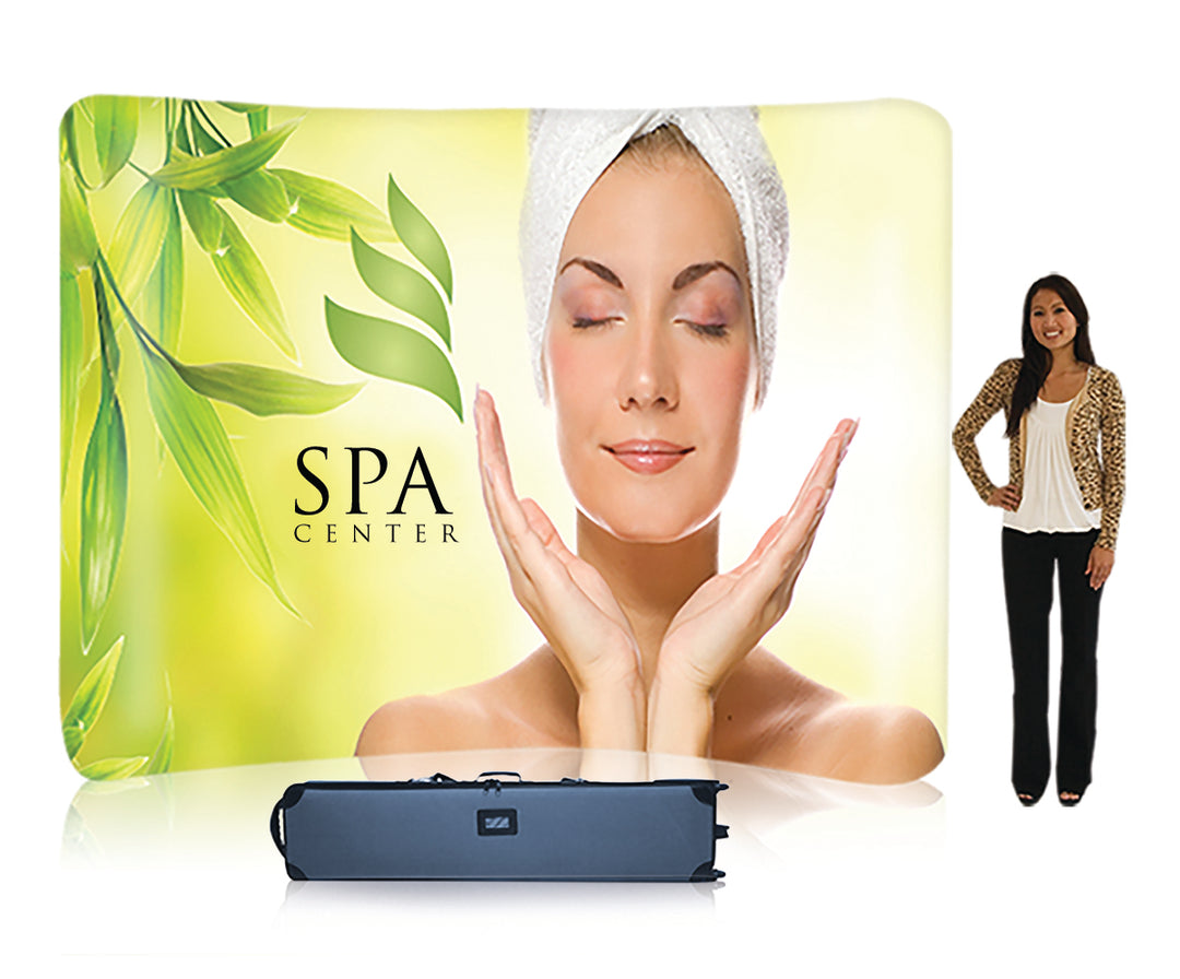 8 Ft. EZ Tube Display - Curve Single-Sided Graphic Package